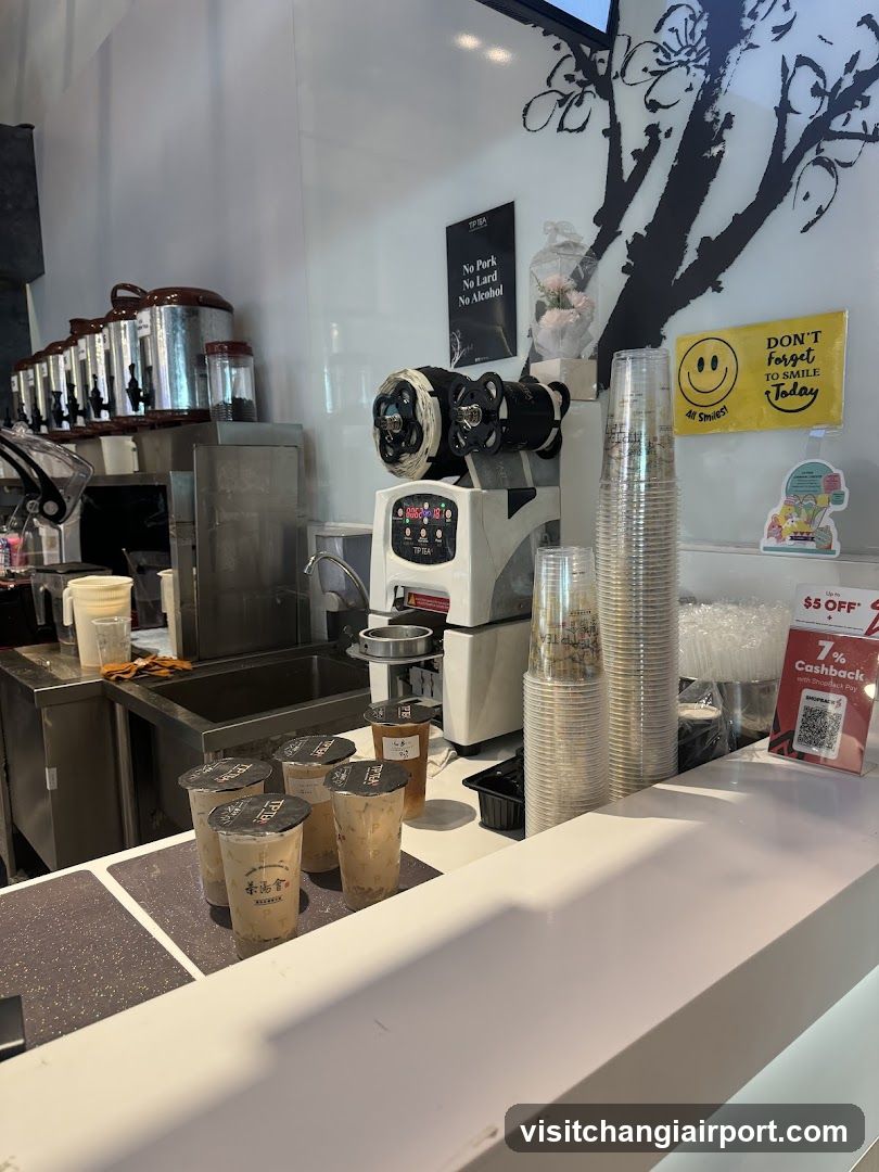 Boba Tea Shop Interior Counter