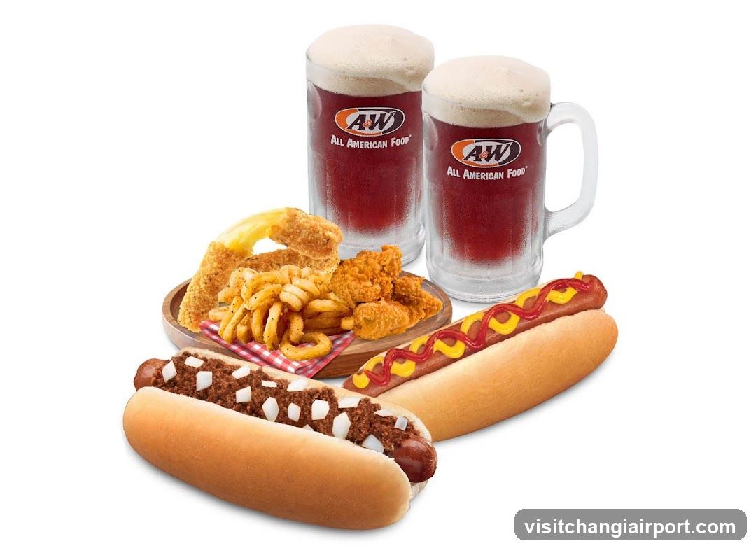 A&W Food and Drink Display