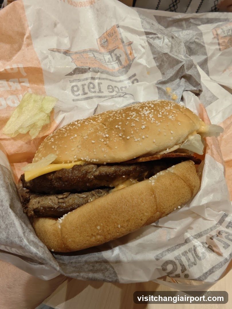 Burger in Wrapper