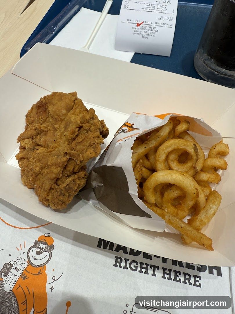 Fried Chicken and Fries Meal
