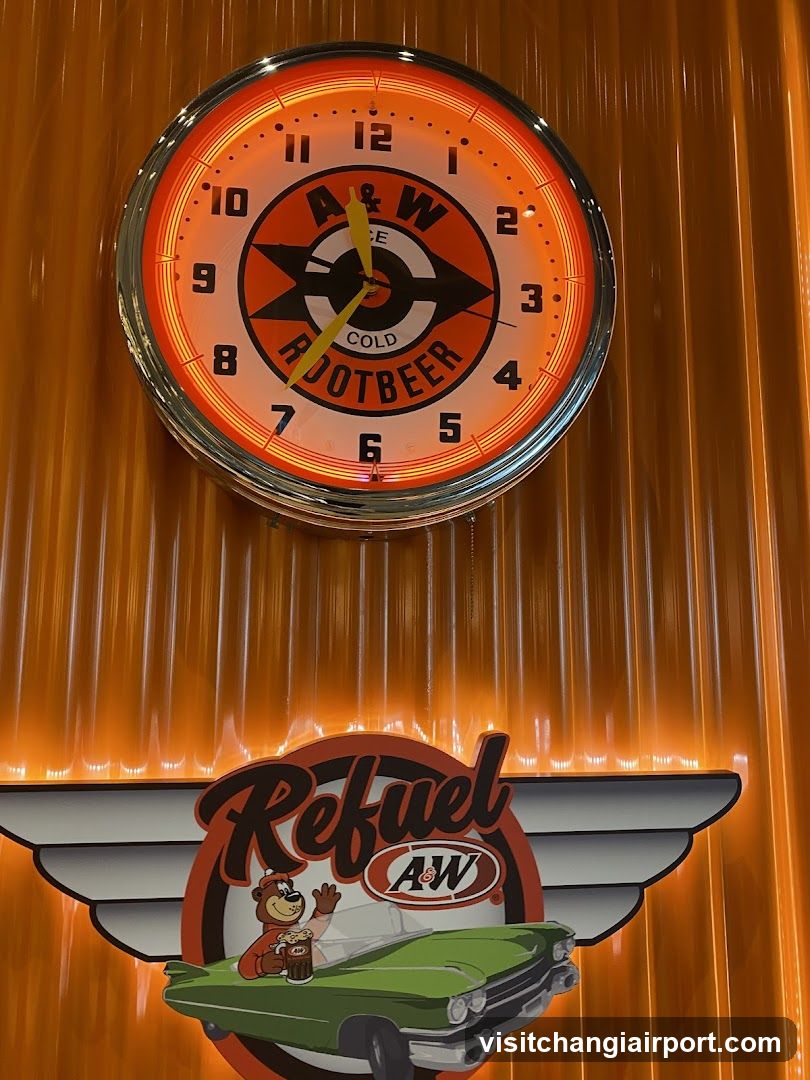 AW Clock and Refuel Sign