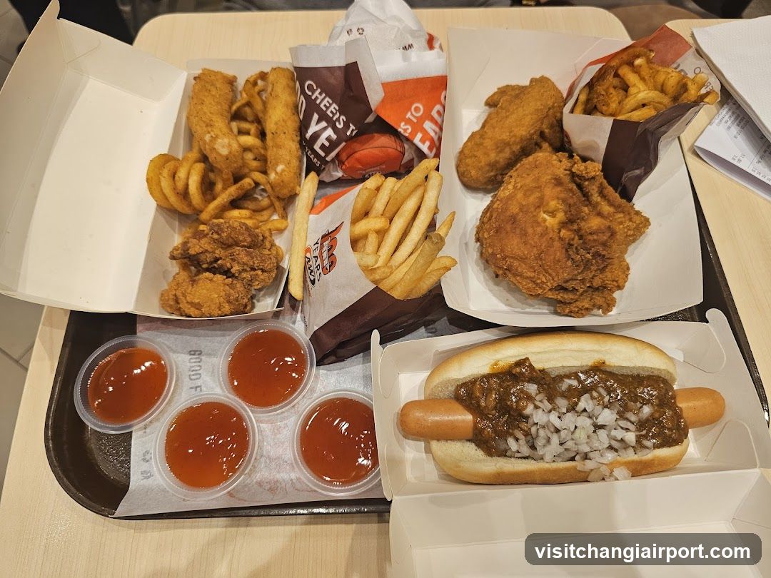 Fast Food Meal Spread