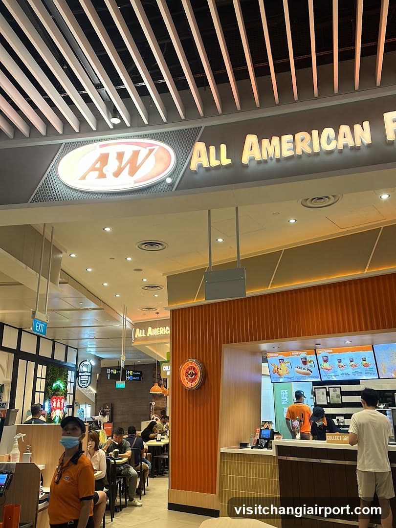 A&W All American Restaurant Interior