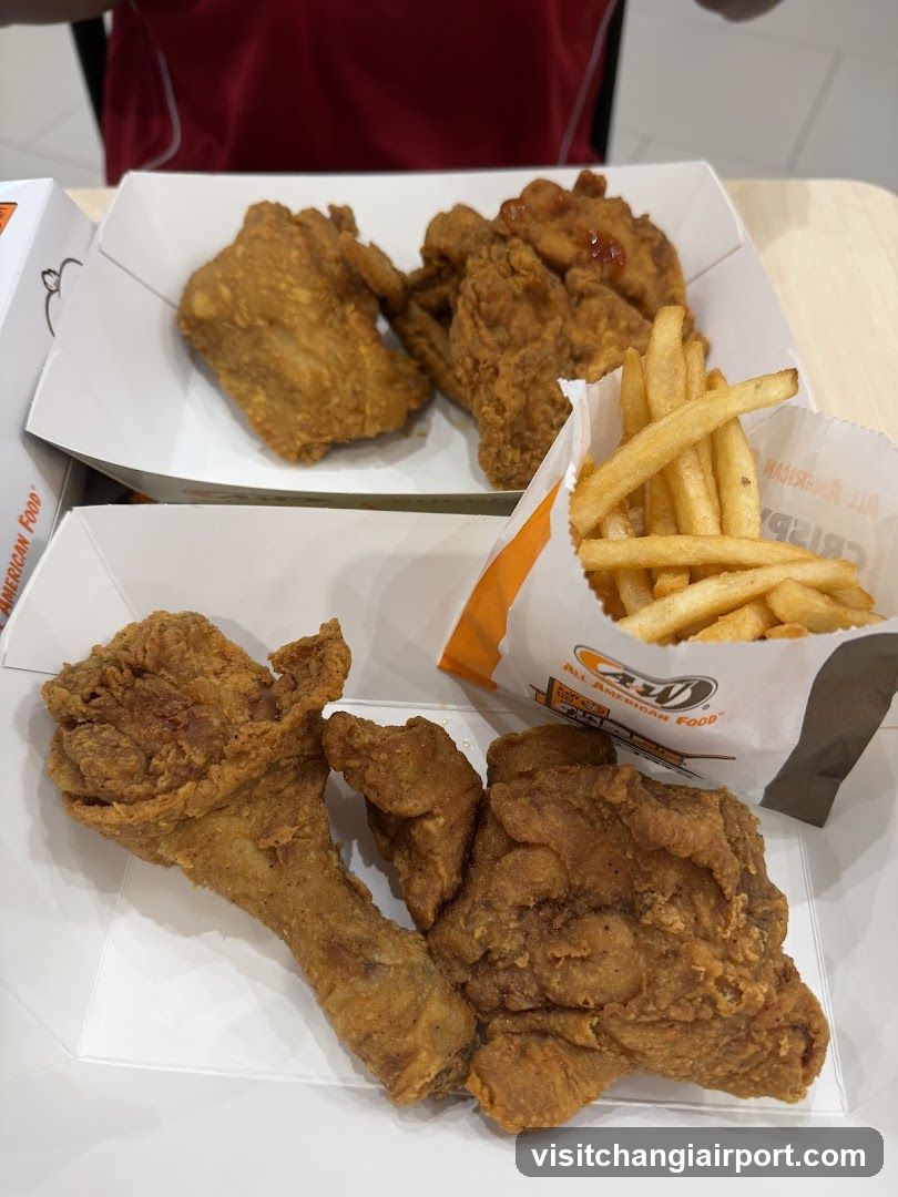 Fried Chicken and Fries Meal