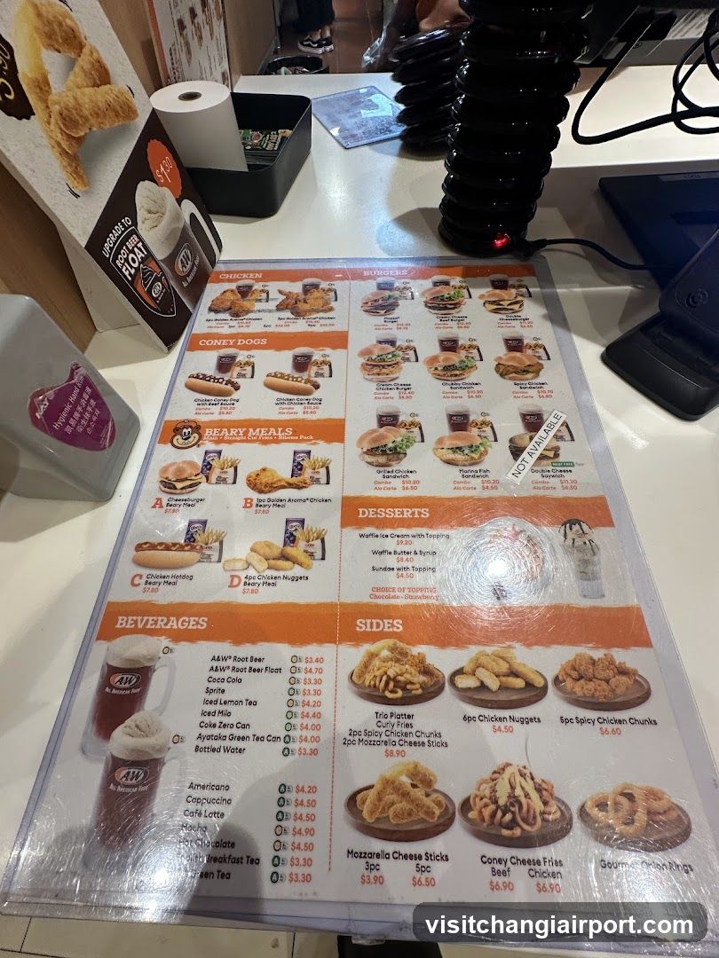 Fast Food Menu Board
