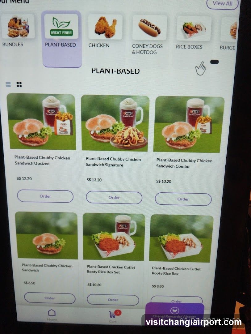 Plant-Based Menu Display