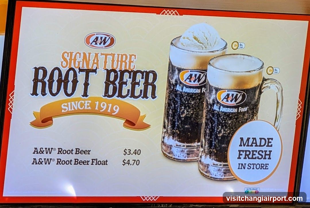 A&W Root Beer Menu Board