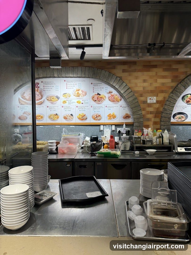 Food Stall Interior View