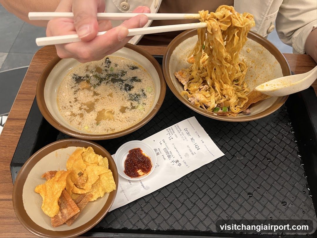 Noodle Meal with Chopsticks
