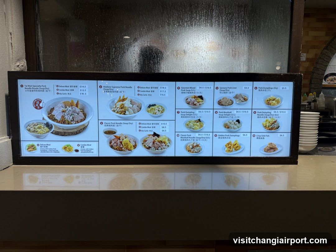 Noodle Shop Menu Board