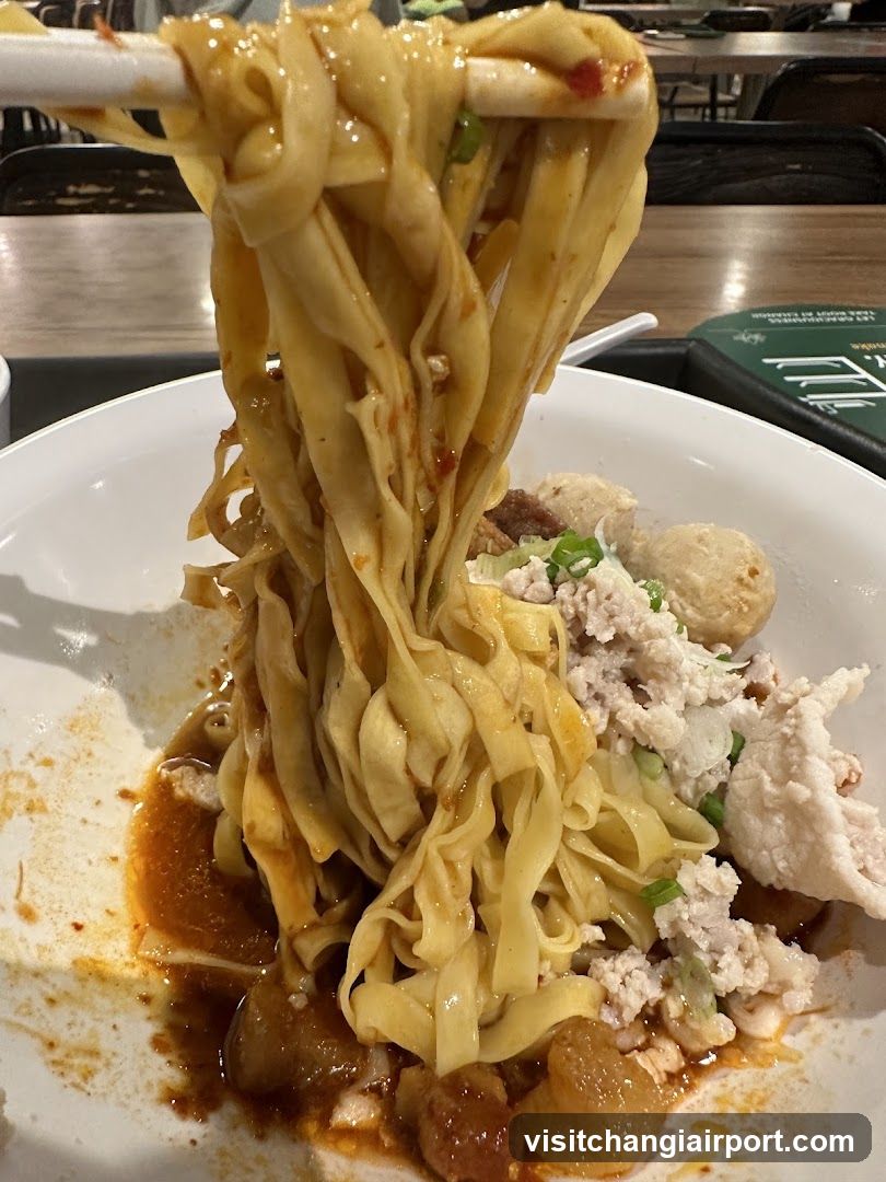 Noodle Dish with Chopsticks