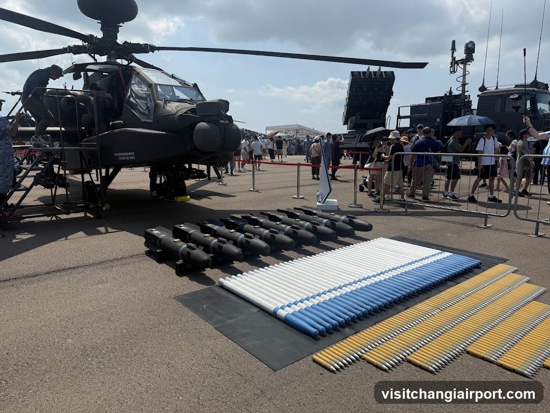 Military Equipment Display at Air Show