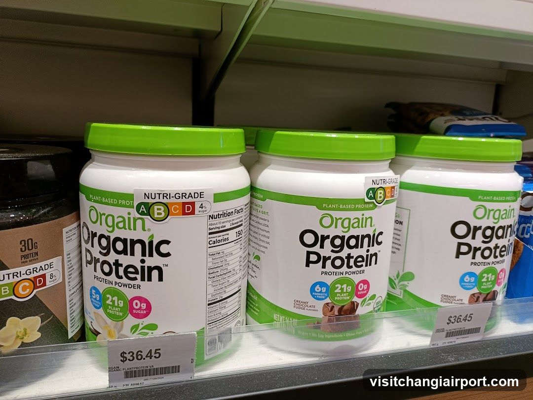 Organic Protein Powder Display