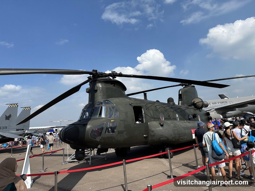 CH-47 Chinook Helicopter Display