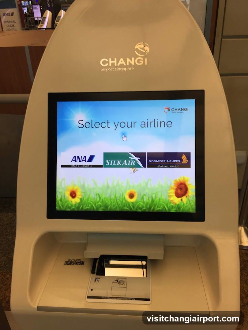 Changi Airport Self-Service Kiosk