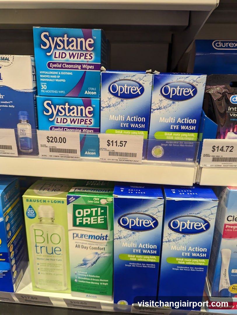Eye Care Products Shelf