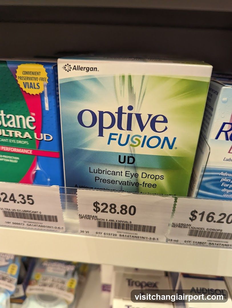 Eye Drop Products on Shelf
