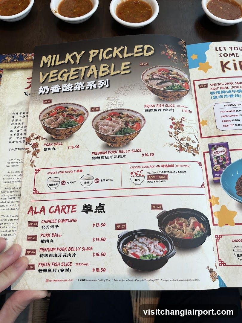 Milky Pickled Vegetable Menu Page