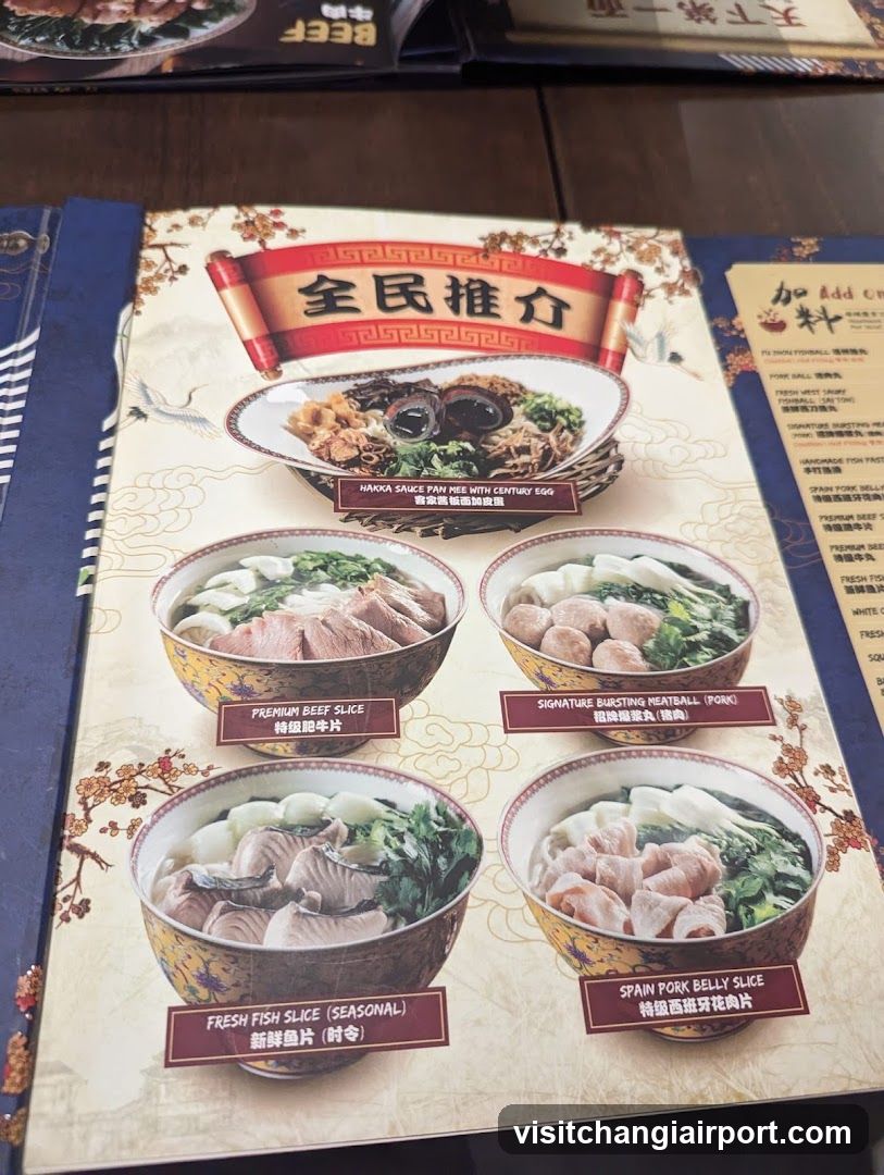 Noodle Menu Page