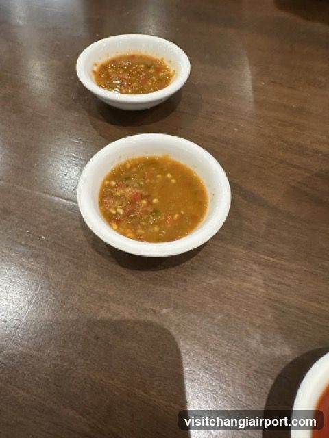 Dipping Sauces on Table