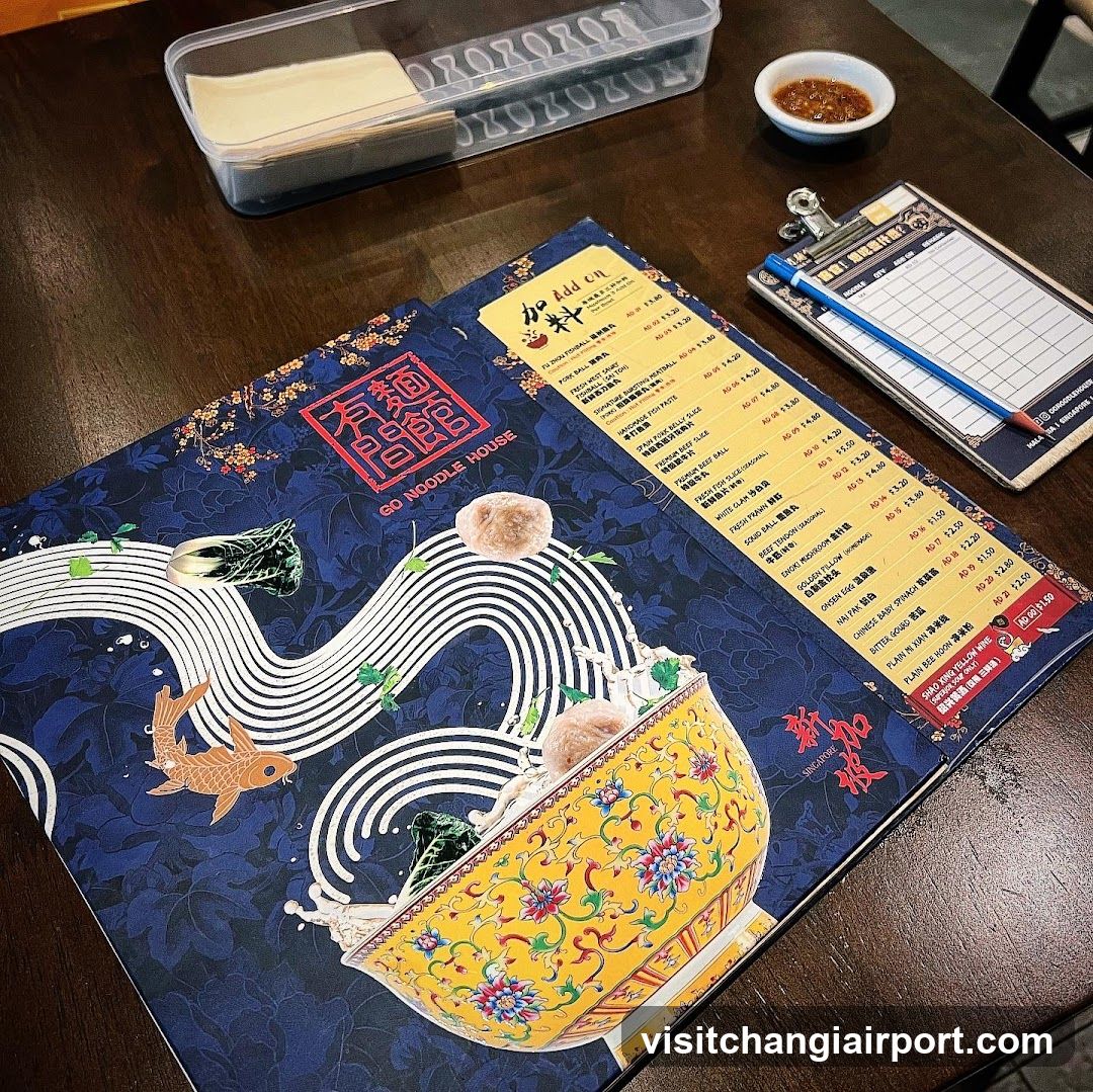 Noodle House Menu and Table Setting