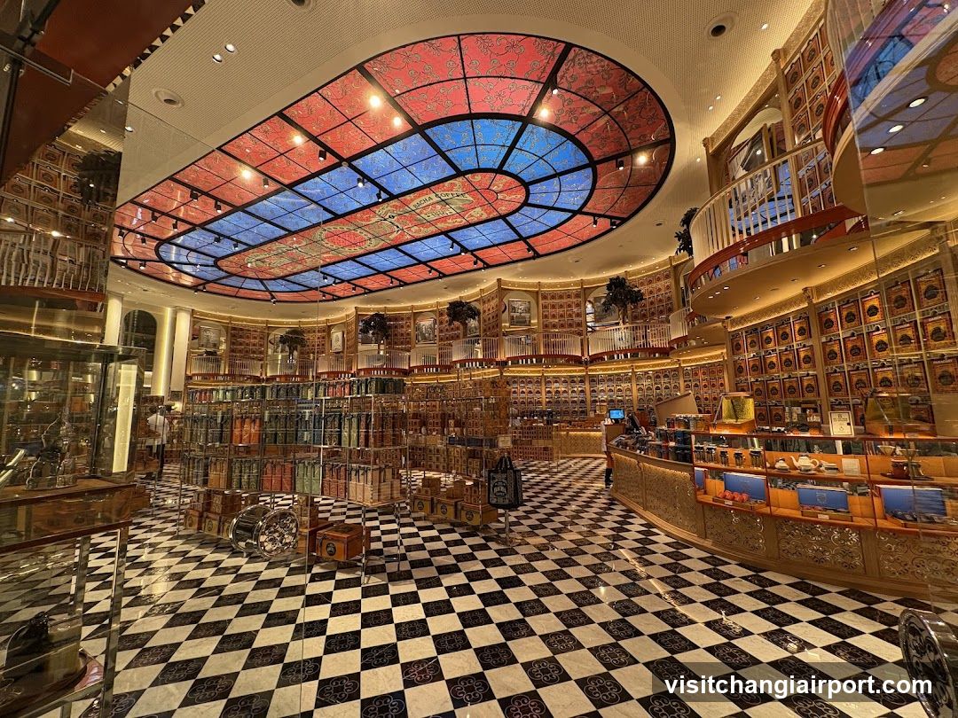 Luxury Interior with Stained Glass Ceiling