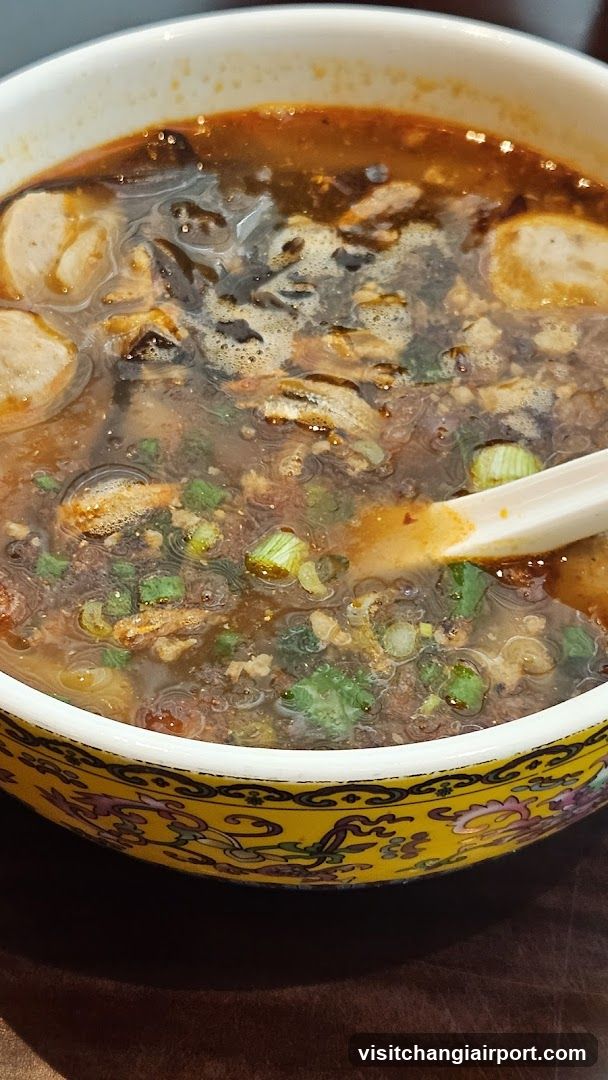 Bowl of Spicy Noodle Soup