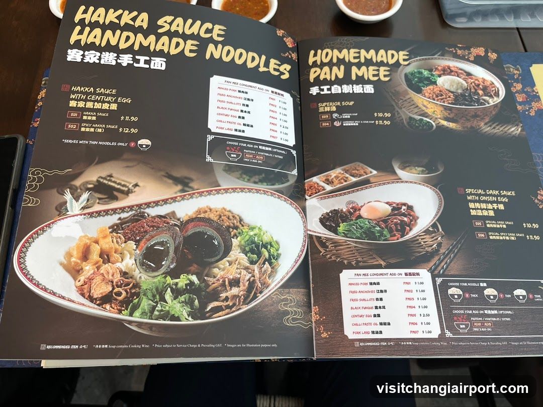 Hakka Sauce Handmade Noodles & Homemade Pan Mee Menu