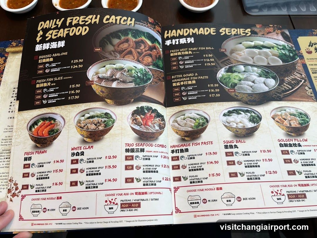 Daily Fresh Catch & Seafood Menu