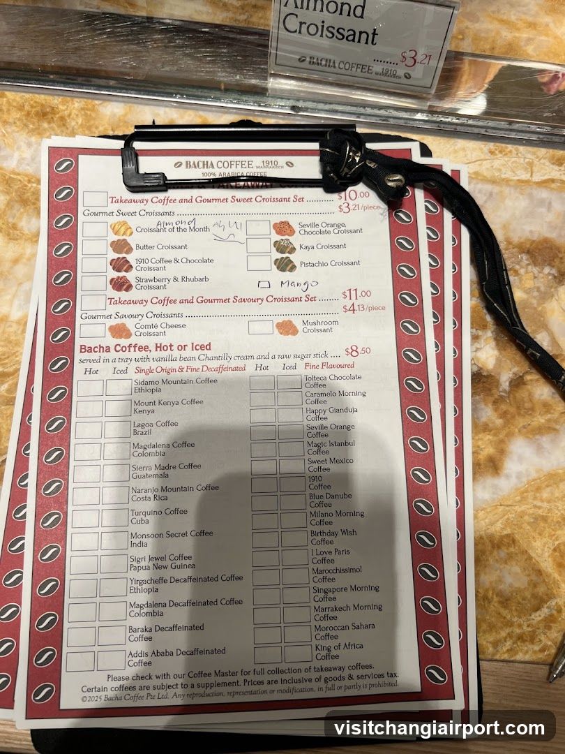 Bacha Coffee Menu