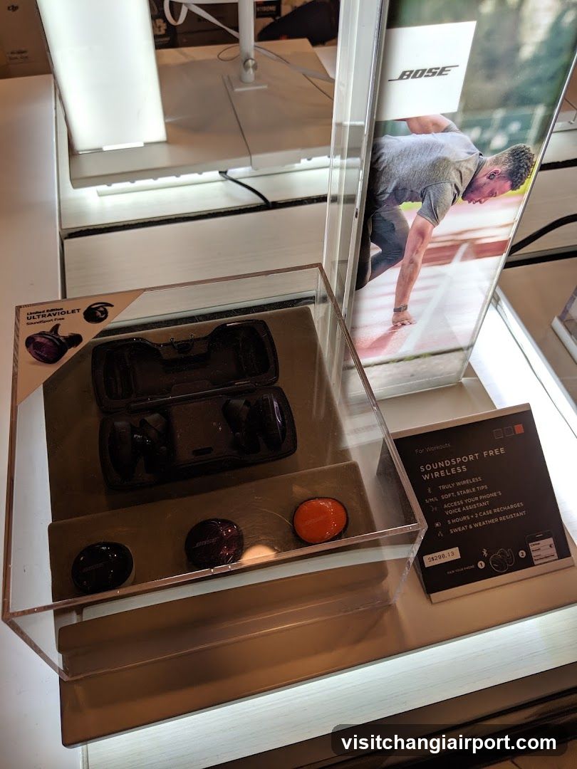 Bose SoundSport Free Wireless Earbuds Display