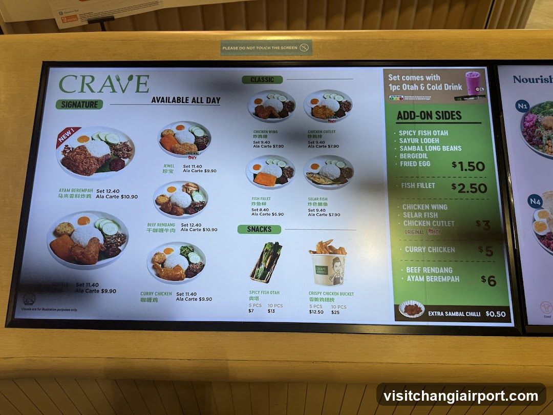 Crave Menu Board
