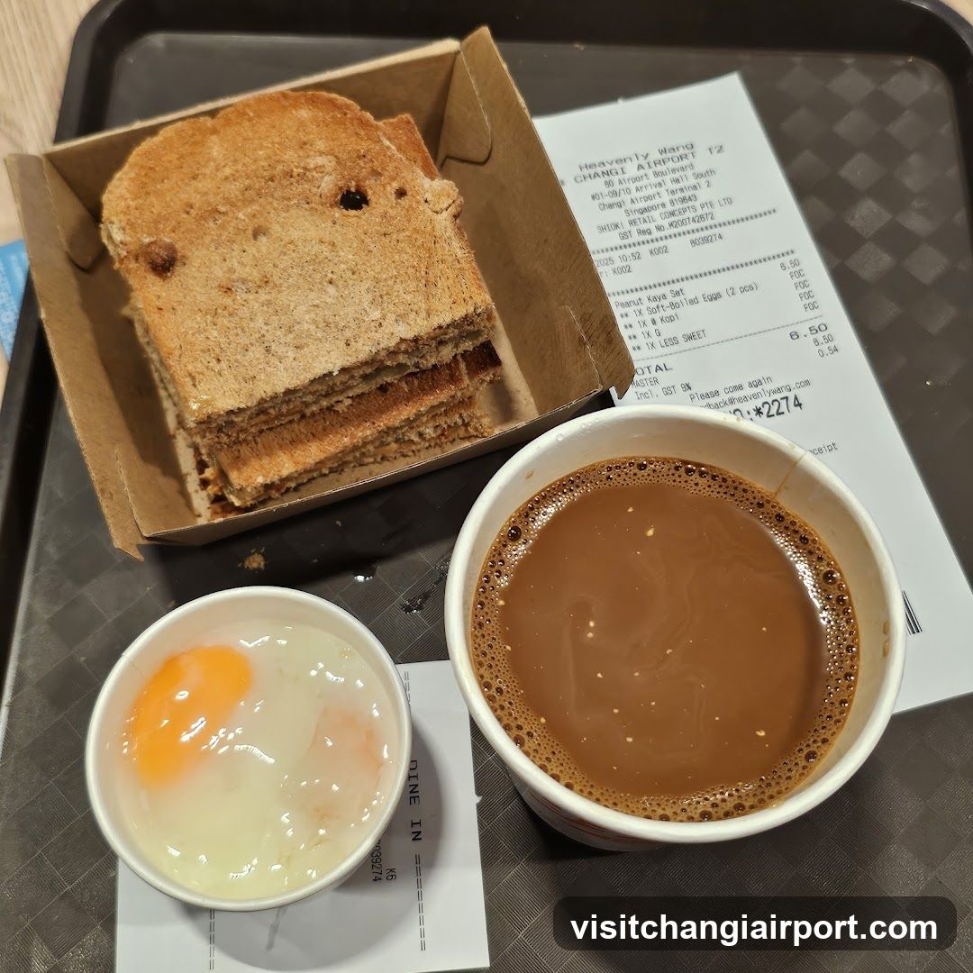 Breakfast Tray with Toast and Coffee