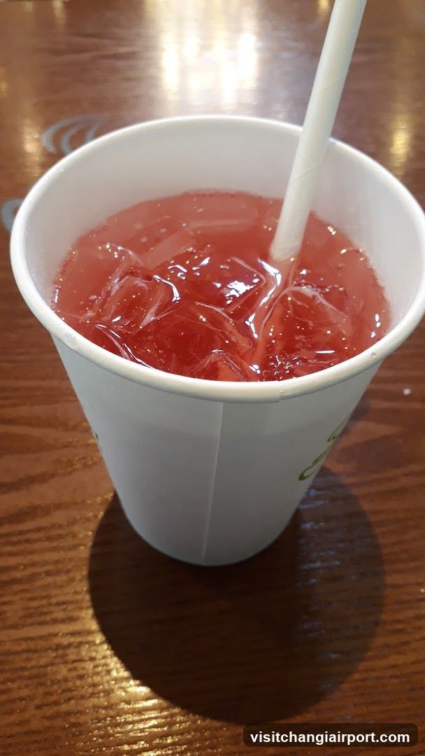 Iced Red Drink in Cup