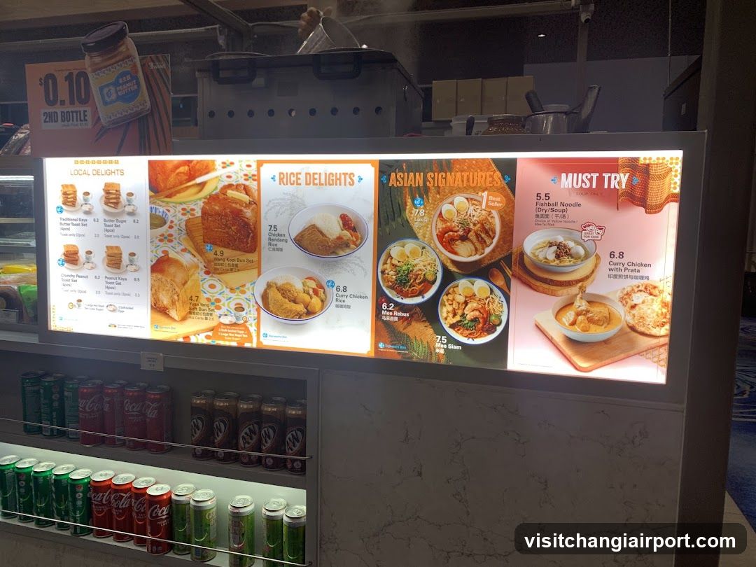 Food Menu Board Display