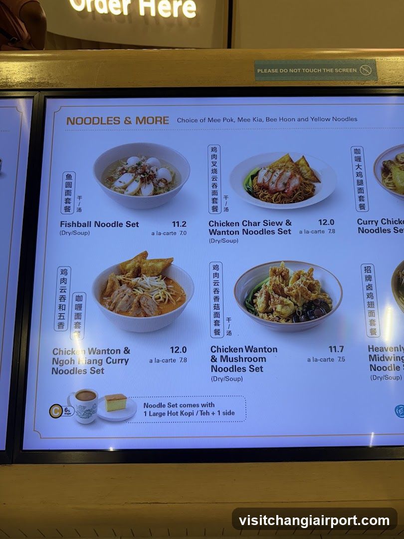 Noodles & More Menu Board