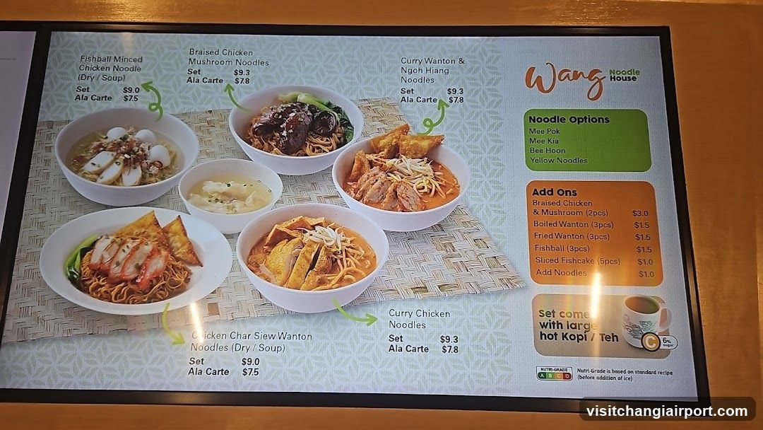 Wang Noodle House Menu Board