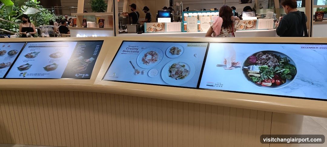 Digital Menu Display at Food Court