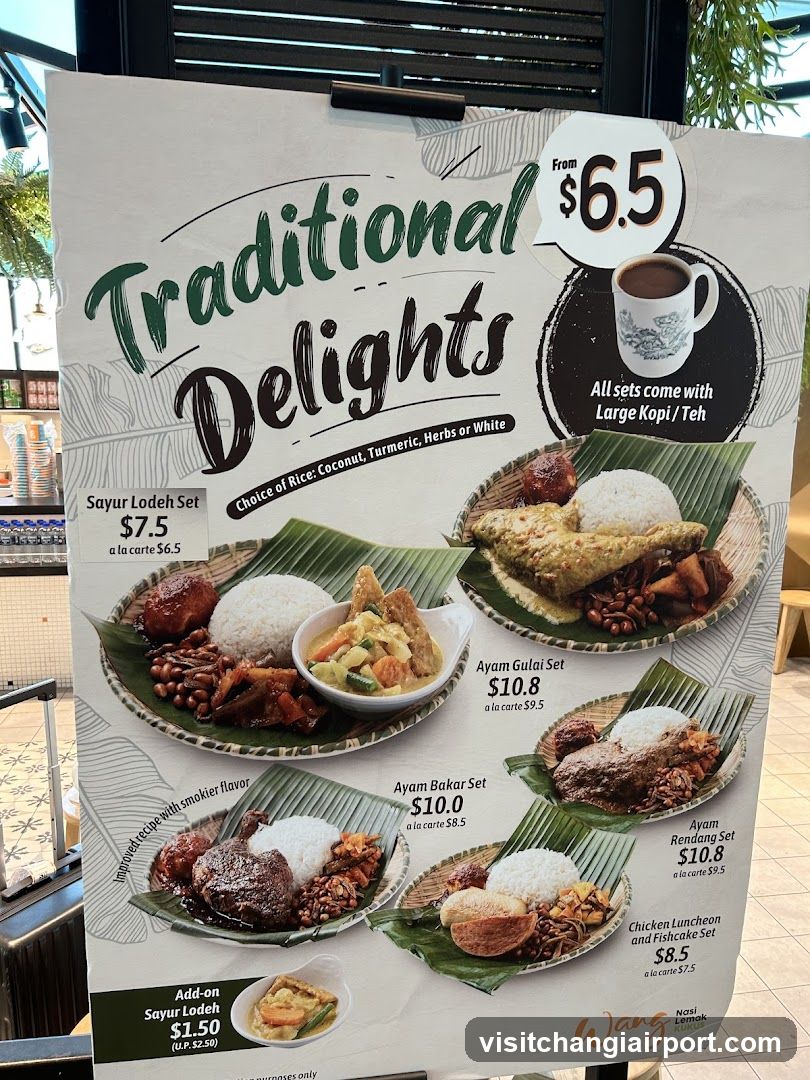 Traditional Delights Menu Board