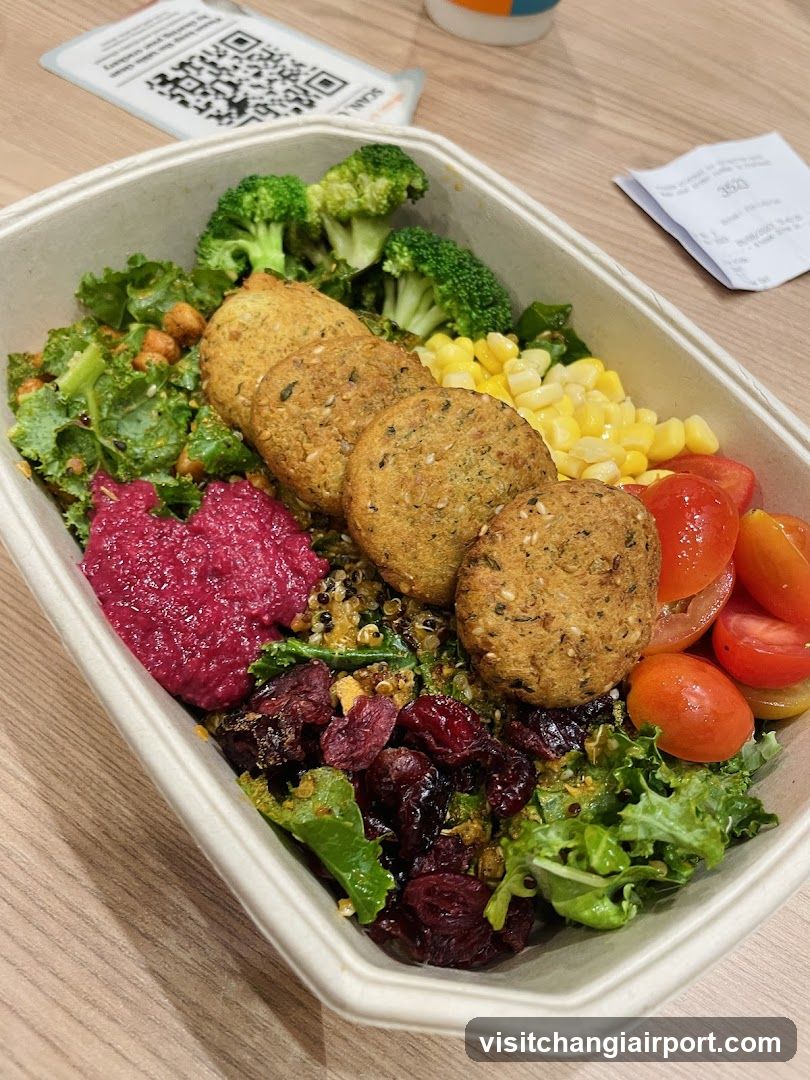 Healthy Bowl with Falafel and Vegetables