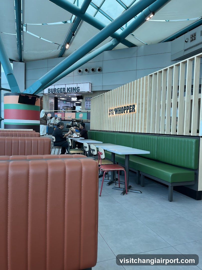 Burger King Interior Seating Area