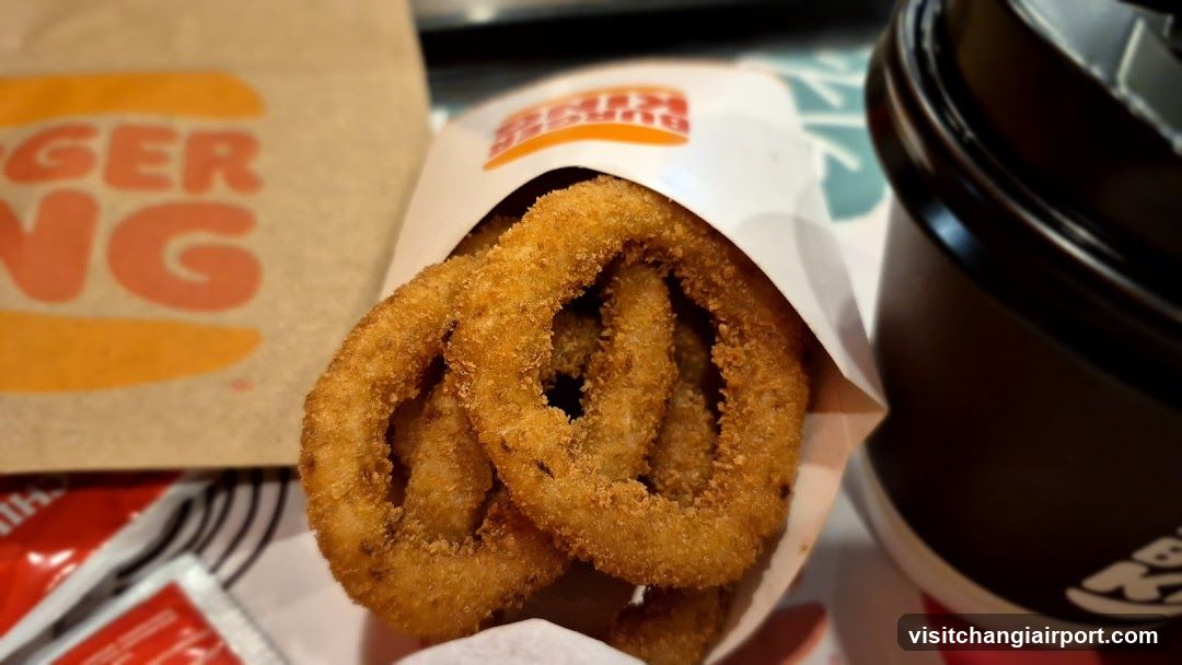 Burger King Onion Rings and Drink