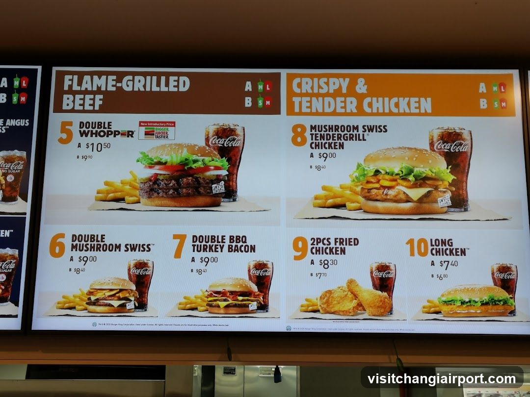 Fast Food Menu Board
