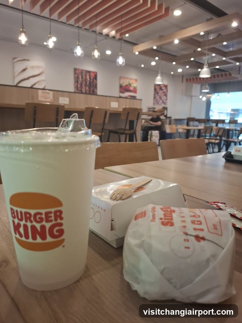 Burger King Meal on Table
