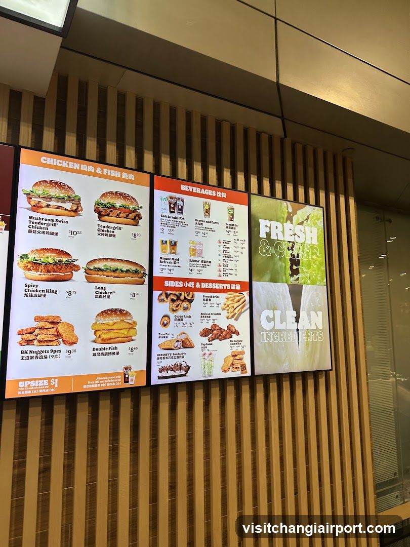 Fast Food Menu Board