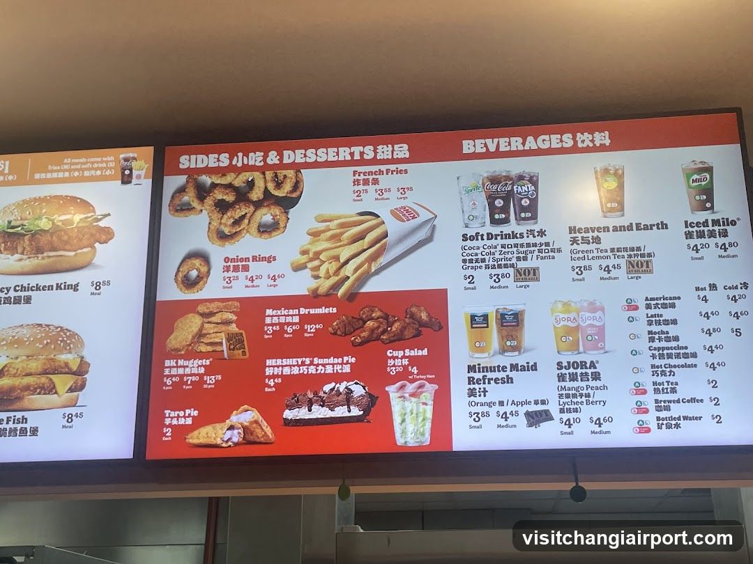 Fast Food Menu Board