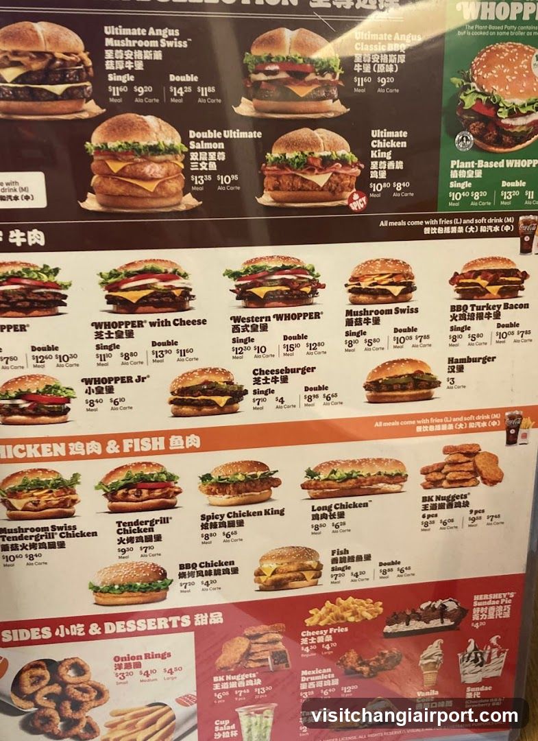 Burger King Menu Board