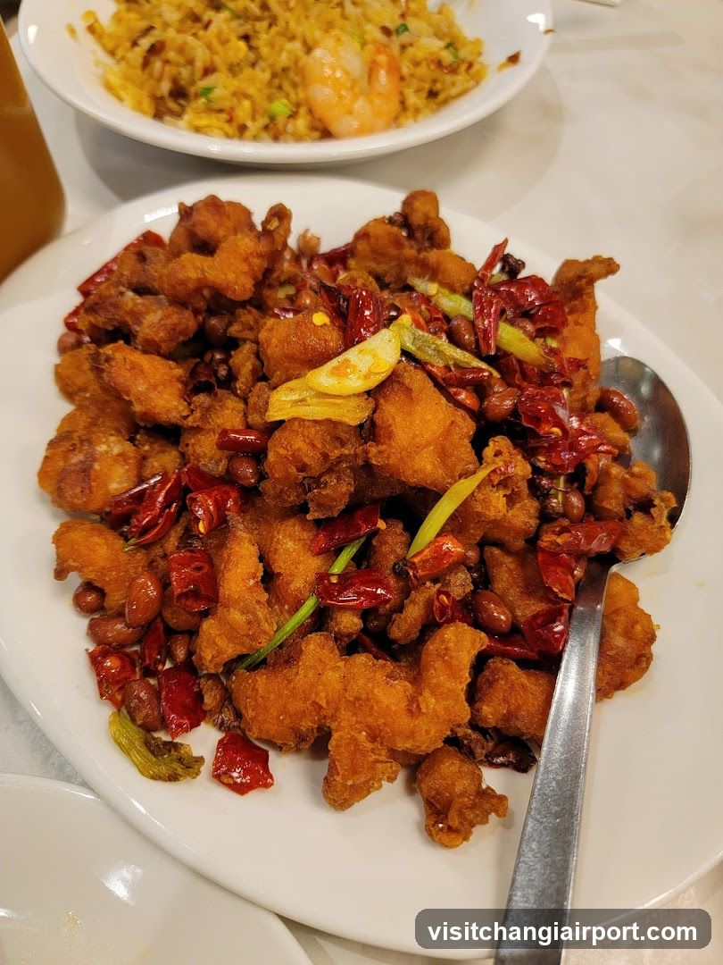 Fried Chicken with Peanuts and Dried Chilies