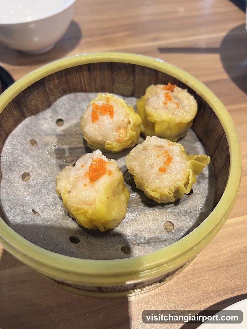 Steamed Dumplings in Bamboo Basket