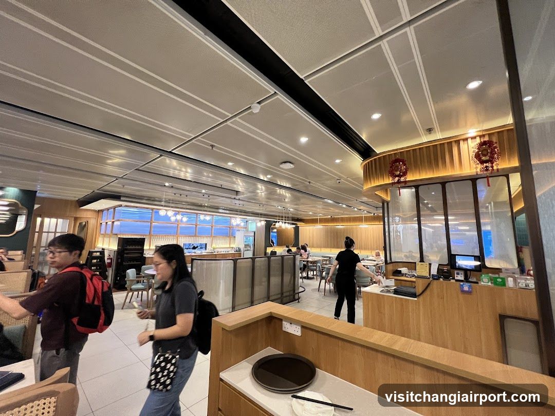 Restaurant Interior with Staff and Customers